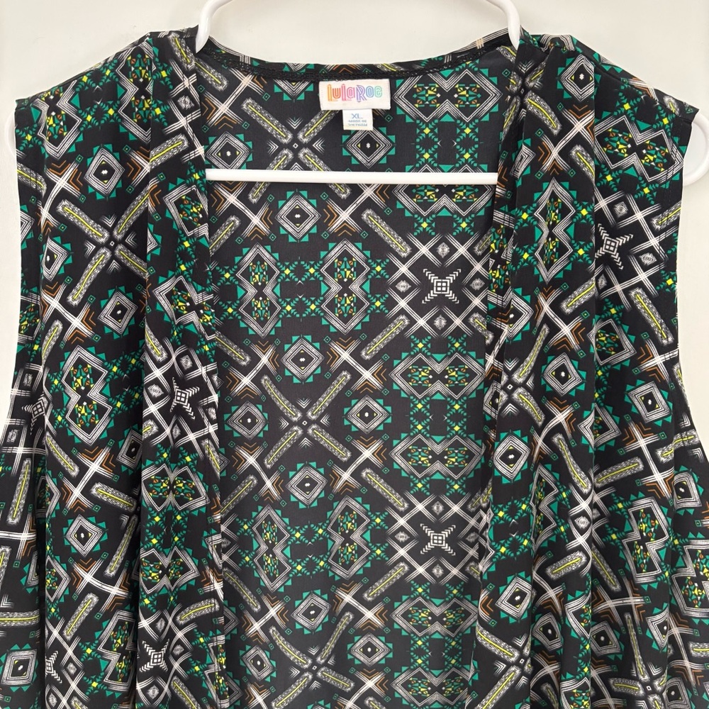 LuLaRoe Joy Longline Vest Size XL Sleeveless Lightweight Duster
